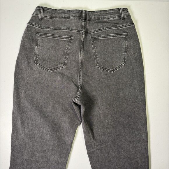 Shein Plus, High Waist Jeans, 5 Pocket Skinny Jeans Womens 0XL Curve‎ Dark Grey - Picture 4 of 14
